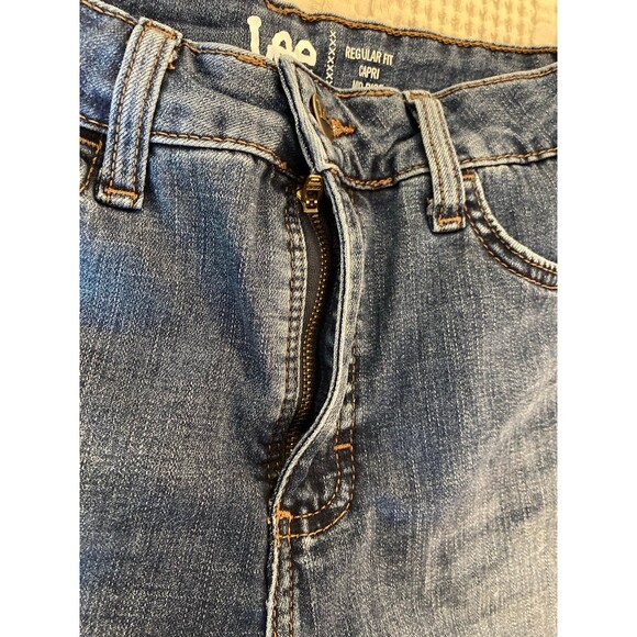 Lee Blue Capris Classic Denim Style - Picture 10 of 12